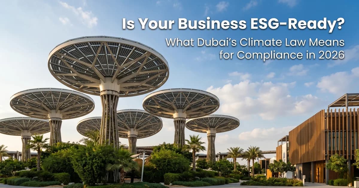 Is Your Business ESG-Ready? What Dubais Climate Law Means for Compliance in 2026