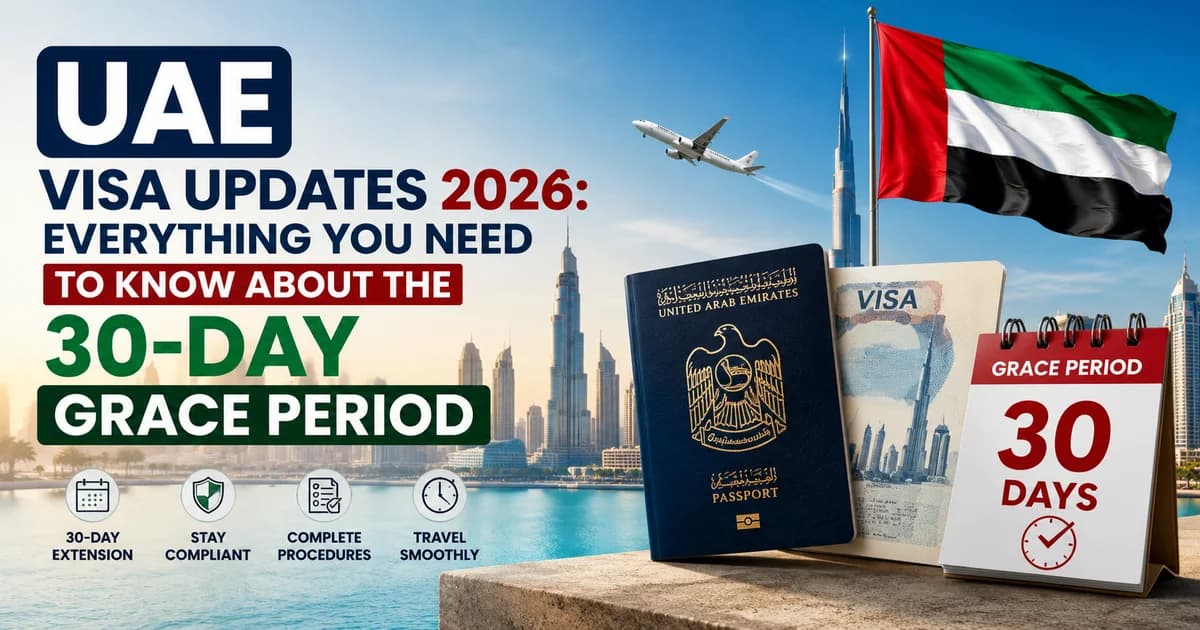 UAE Visa Updates 2026: Everything You Need to Know About the 30-Day Grace Period