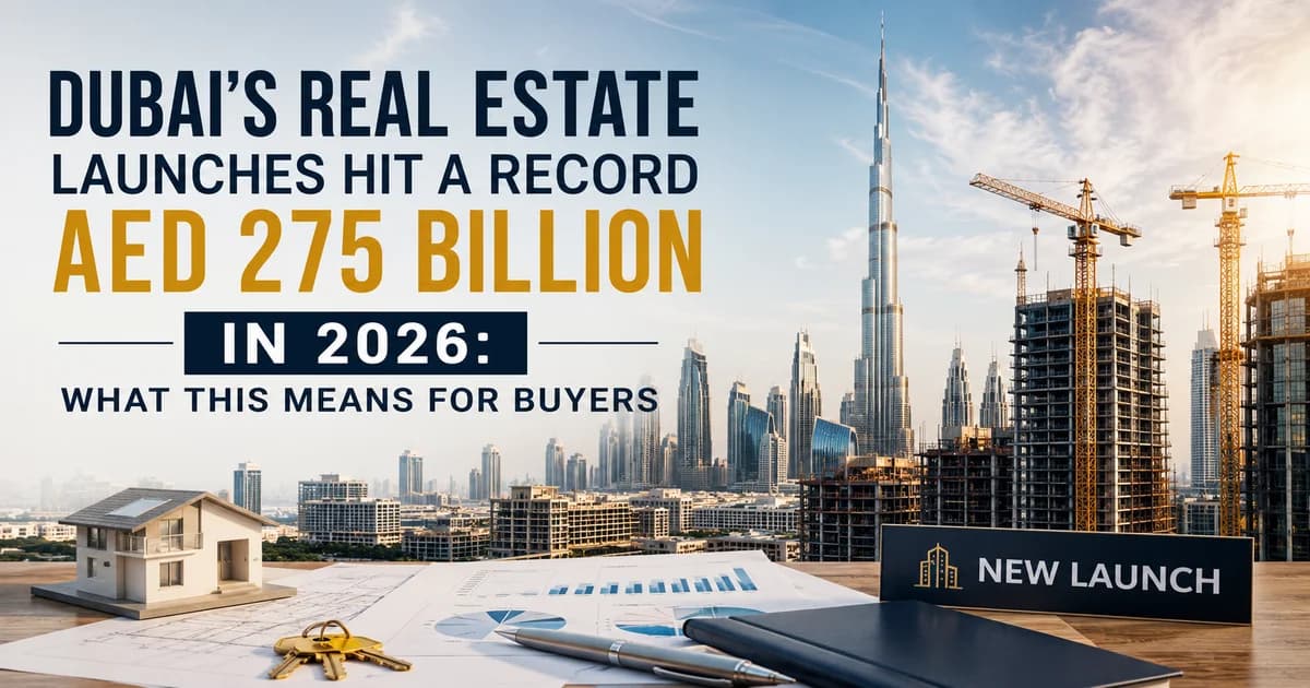 Dubais Real Estate Launches Hit a Record AED 275 Billion in 2026: What This Means for Buyers