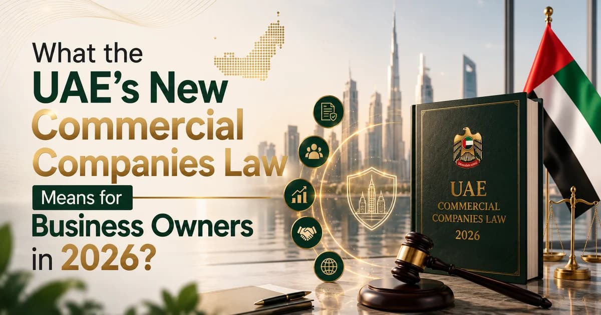What the UAE's New Commercial Companies Law Means for Business Owners in 2026?