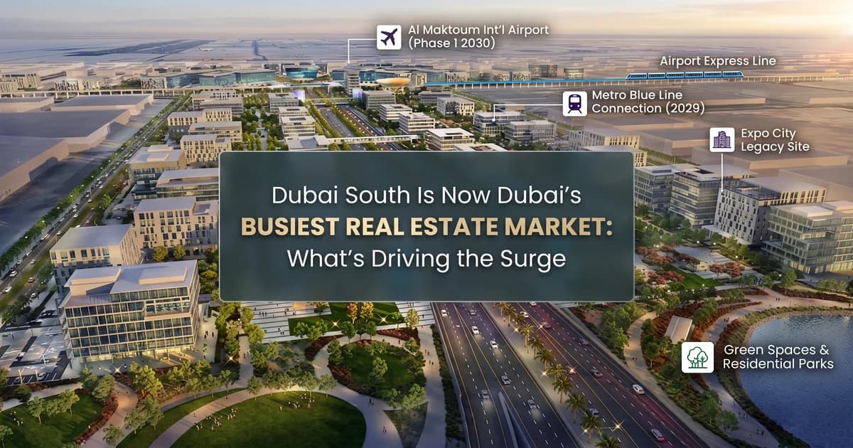 Dubai South Is Now Dubais Busiest Real Estate Market: Whats Driving the Surge