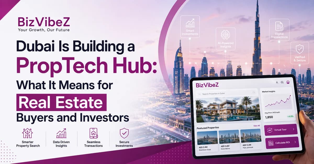 Dubai Is Building a PropTech Hub: What It Means for Real Estate Buyers and Investors