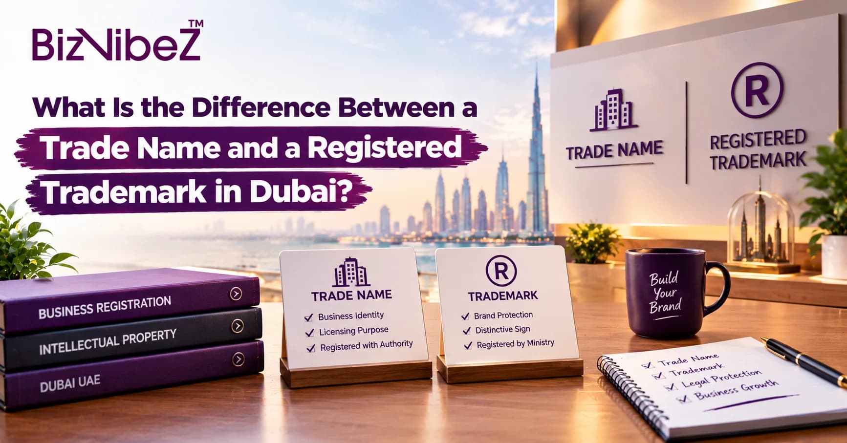 What Is the Difference Between a Trade Name and a Registered Trademark in Dubai?