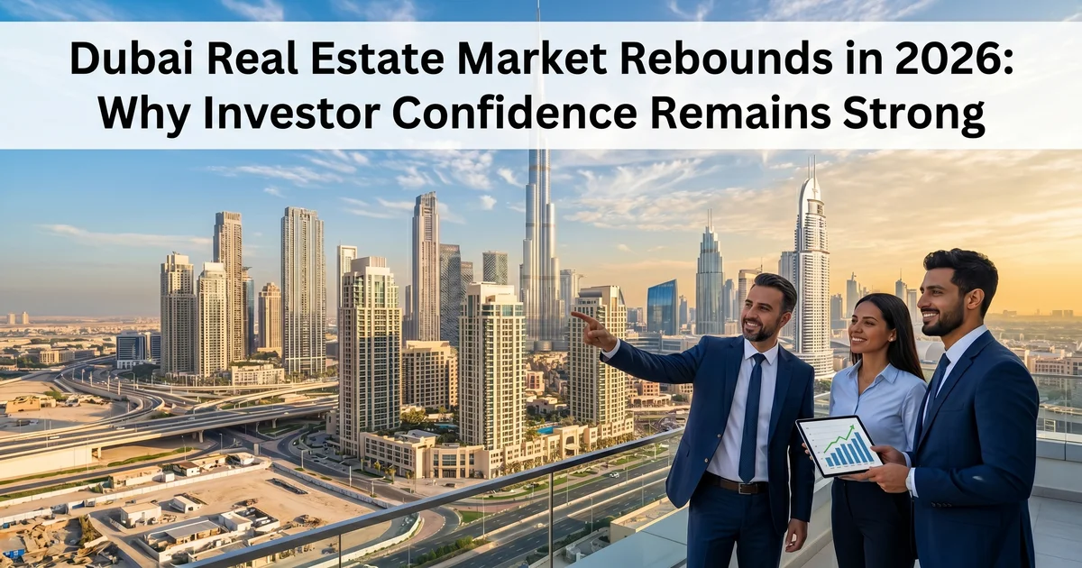 Dubai Real Estate Market Rebounds in 2026: Why Investor Confidence Remains Strong