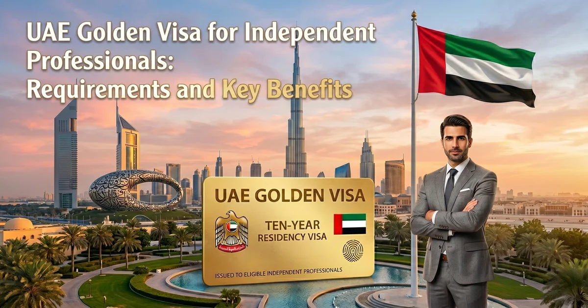 UAE Golden Visa for Independent Professionals: Requirements and Key Benefits